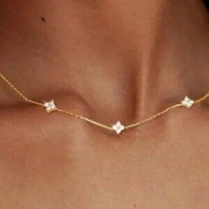 Gold Four Leaf Clover Necklace